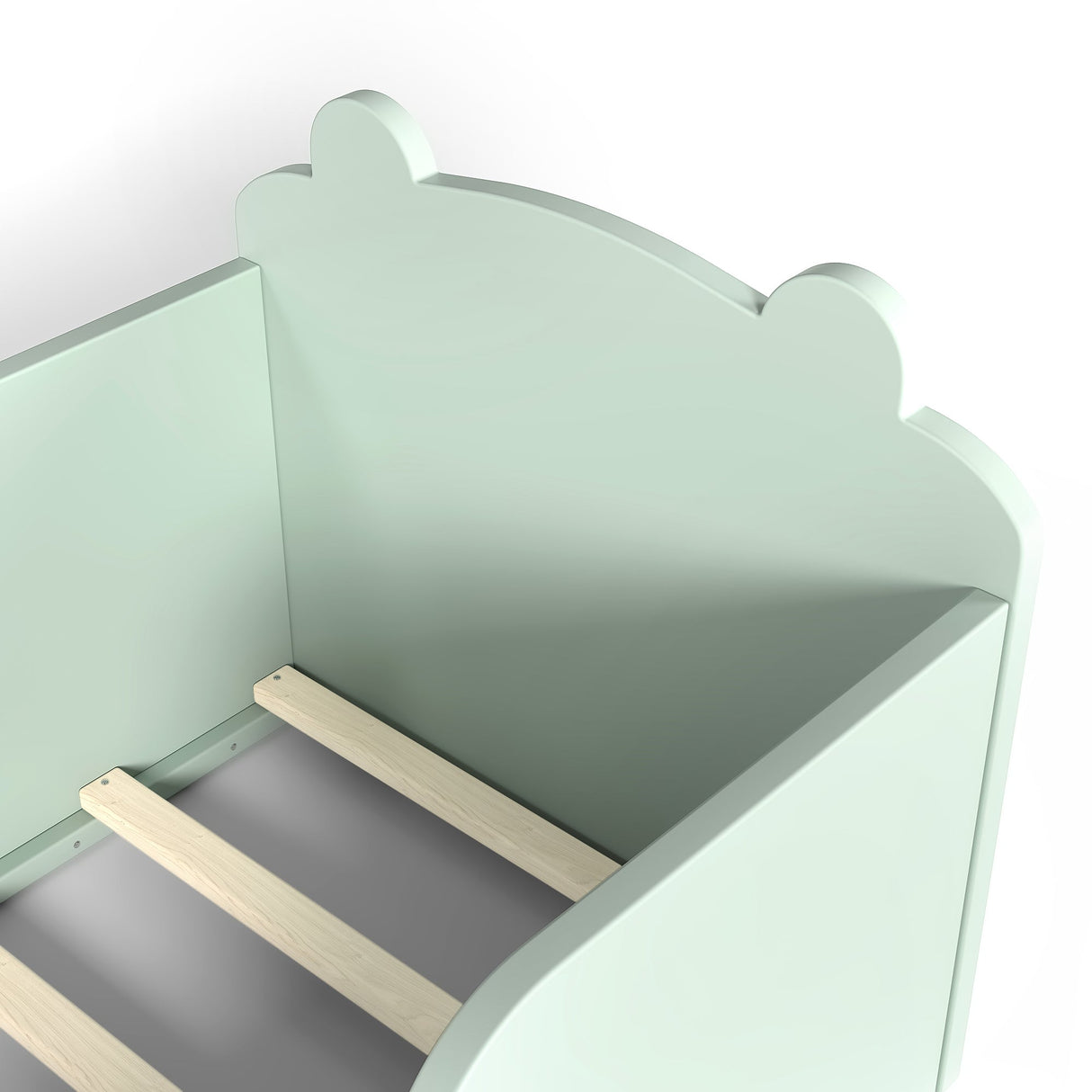 Toddler Floor Bed Frame, Bear Shape Cot Bed for Boys and Girls Ages 3-6