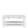 Cocktail Table With Two Storage Drawers And Casters