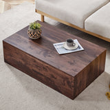 Luxurious Walnut Wood Grain MDF Coffee Table
