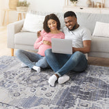 NAAR PAYAS Collection Medallion Non-Shedding  and Stain Resistant Area Rug