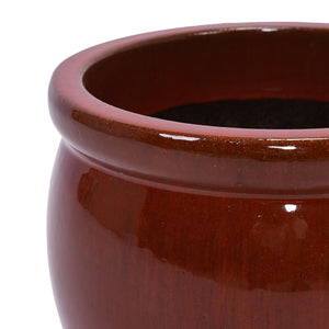3 Pieces Ceramic Flowerpot, Planter For Patio, Garden Or Windowsills