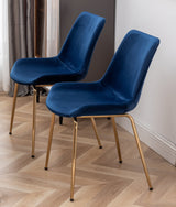 Aufurr Contemporary 3-Piece Dining Set White Round Dining Table with 2 Chairs