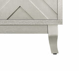 Chevron 4-Door Sideboard Cabinet