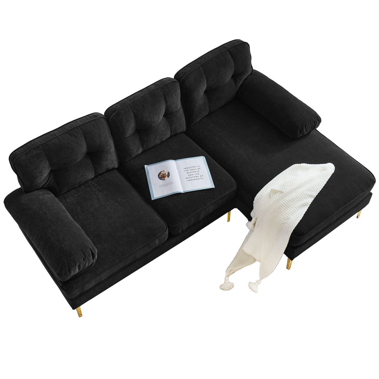 Modern L Shaped Sectional Sofa For Living Room