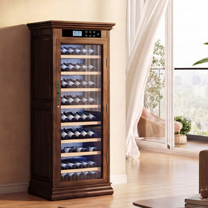 Temperature Control Professional Wooden Refrigerated Wine Cabinet