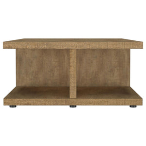 Cortona Square Engineered Wood Cocktail Coffee Table Mango