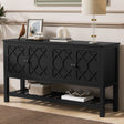 The-Polygonal-Geometric-Entryway-Table-with-Bottom-Shelf-Entryway-Tables