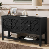The-Polygonal-Geometric-Entryway-Table-with-Bottom-Shelf-Entryway-Tables
