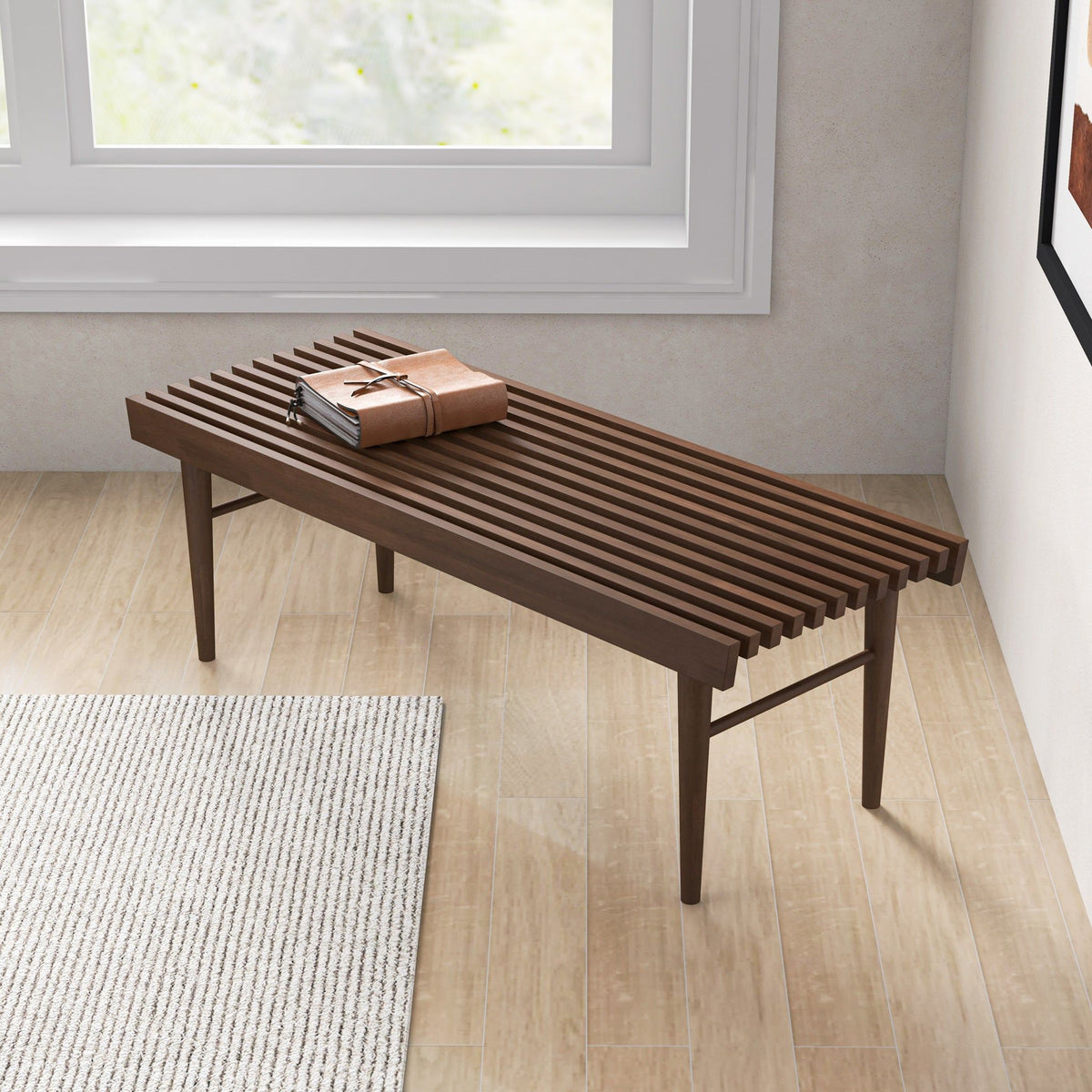 Mia - Bench - Dark Brown