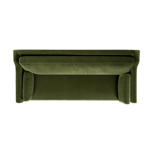 Josephine 84.5" Upholstered Modern Sofa, Olive