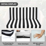 Outdoor Deep Seat Cushions for Patio Furniture, Set of 2