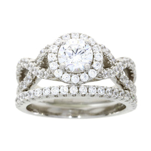 Cubic Zirconium CZ SS Bridal Sterling Silver