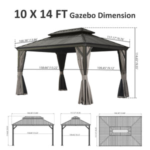10' X 14' Hardtop Gazebo