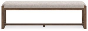 Cabalynn - Large Uph Dining Room Bench - Oatmeal / Light Brown