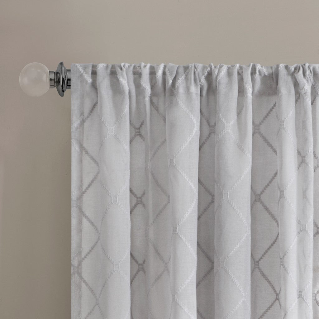 Diamond sheer window curtain panel (only 1 pc panel)