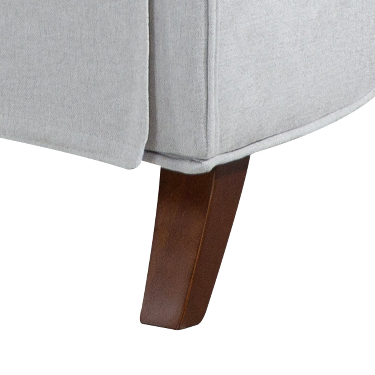 Chenille Tufted Upholstered Rolled Back Accent Chair