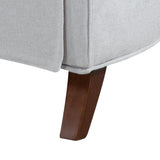 Chenille Tufted Upholstered Rolled Back Accent Chair