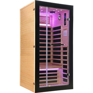 Single-person starlight ceiling lighting sauna