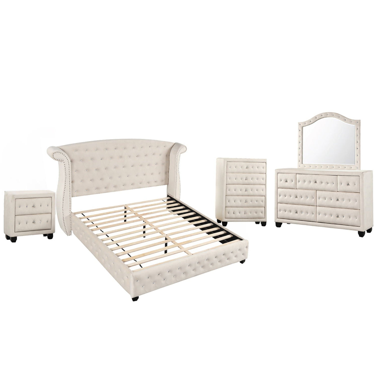 Sophia - Upholstered Bedroom Set