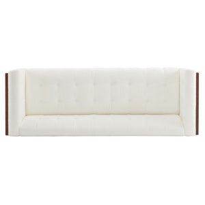 Contemporary 3 Seater Sofa With Tufted Design