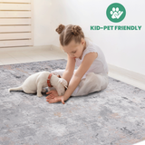 NAAR MARFI Collection Abstract Non-Shedding and Stain Resistant Area Rug