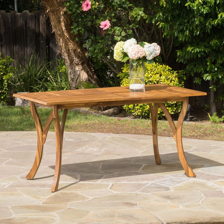 Hermosa 7 piece wood dining set with cushion by christopher knight home