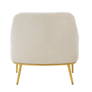 Modern Elegance Accent Chair With Curved Backrest