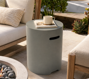 Lightweight Concrete Propane Tank Cover Table