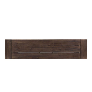 Tranquilizer - Outdoor Acacia Wood Bench With Slat Panel Design