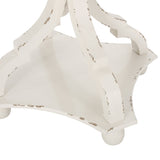 Accent Table with Hourglass Base and French Country Design