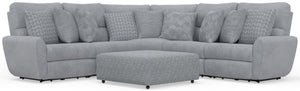 Majesty - Deep Seating Power Reclining Sectional And Ottoman