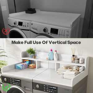 Washer Dryer Countertop with Non-Slip Pads - White