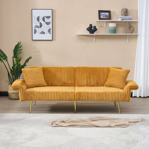 Luxury Foldable Double Sofa Bed With Folding Armrests