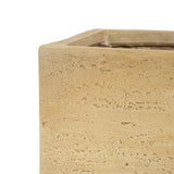 MGO Handmade Rectangle Planter Box, Travertine Beige