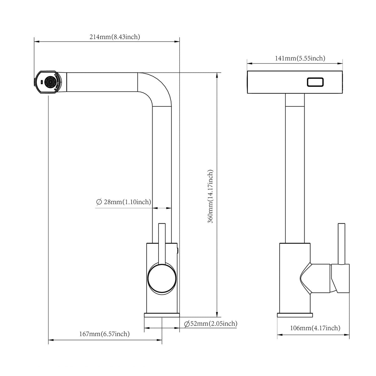 Drop In Kitchen Sink With Pull Down Faucet And Soap Dispenser