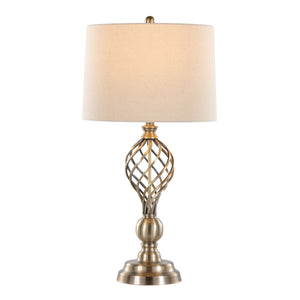 Linx Twist 29" Contemporary Metal Table Lamp Set of 2