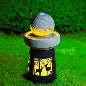 Outdoor Garden Lantern with Warm LED Light