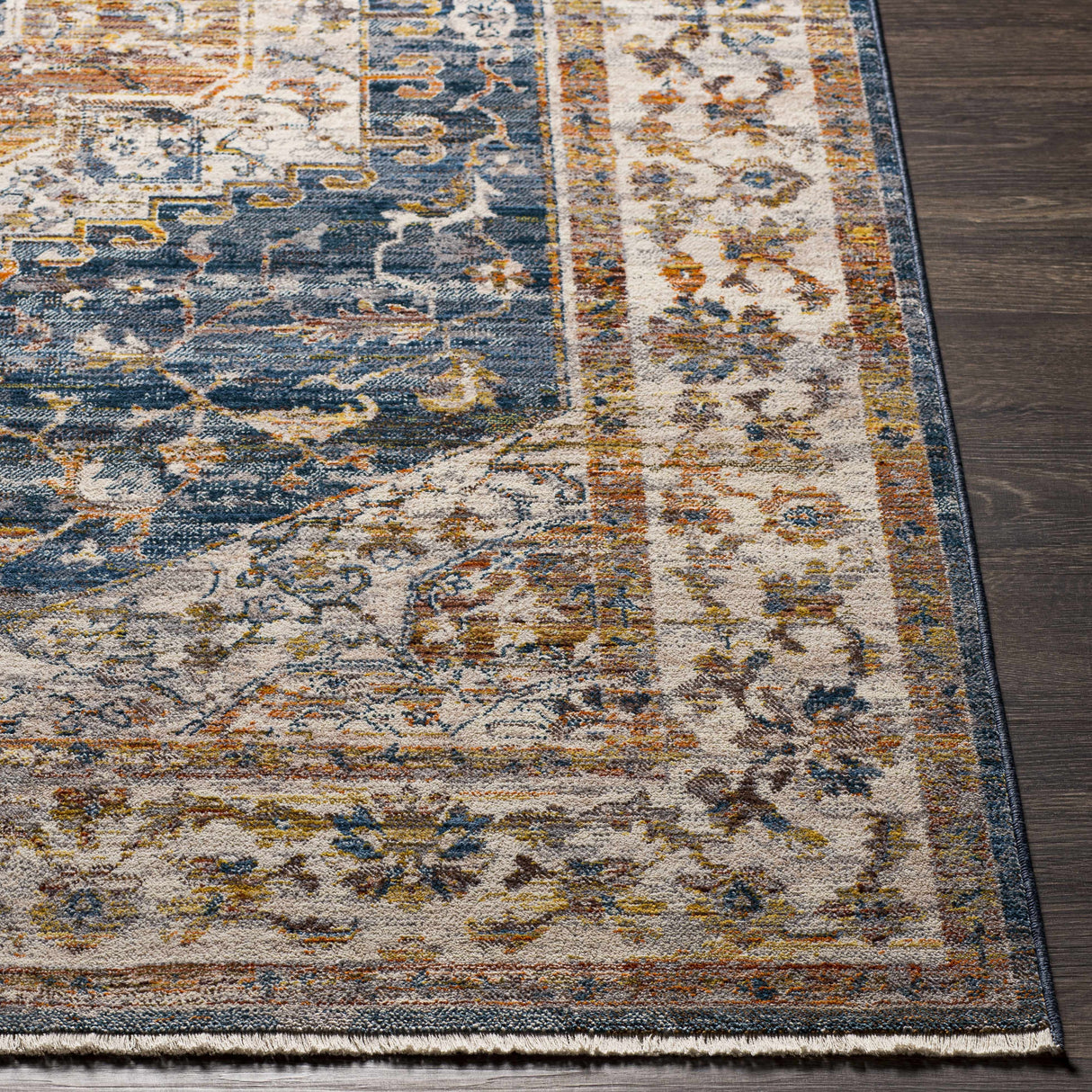 Solana Distressed Medallion Area Carpet - Clearance