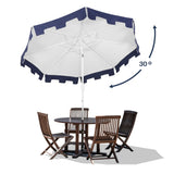 Baiona classic midcentury market patio umbrella with uv protection - Tuesday Morning - Umbrellas & Sunshades