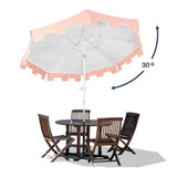 Baiona classic midcentury market patio umbrella with uv protection - Tuesday Morning - Umbrellas & Sunshades
