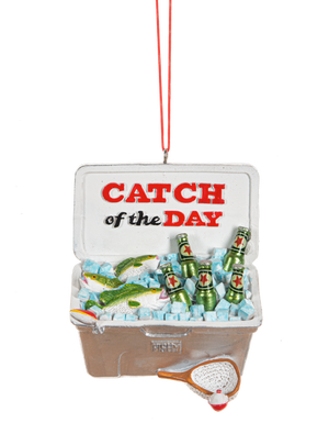 Fishing Cooler Ornament - Catch Of The Day