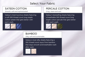 Crisp Percale Cotton Bed Sheets