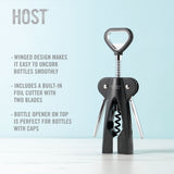 Winged corkscrew by host®