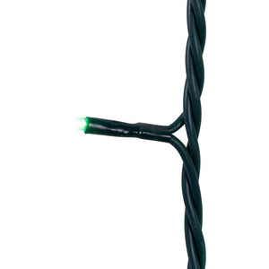 Jingle Bright 100 LED Light Set - Green - Green Wire