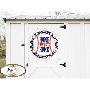 Baseball Home Sweet Home Sign