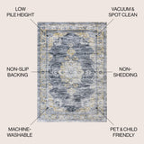 Bausch Bohemian Distressed Chenille Machine - Washable Area Rug - Tuesday Morning - Area Rugs