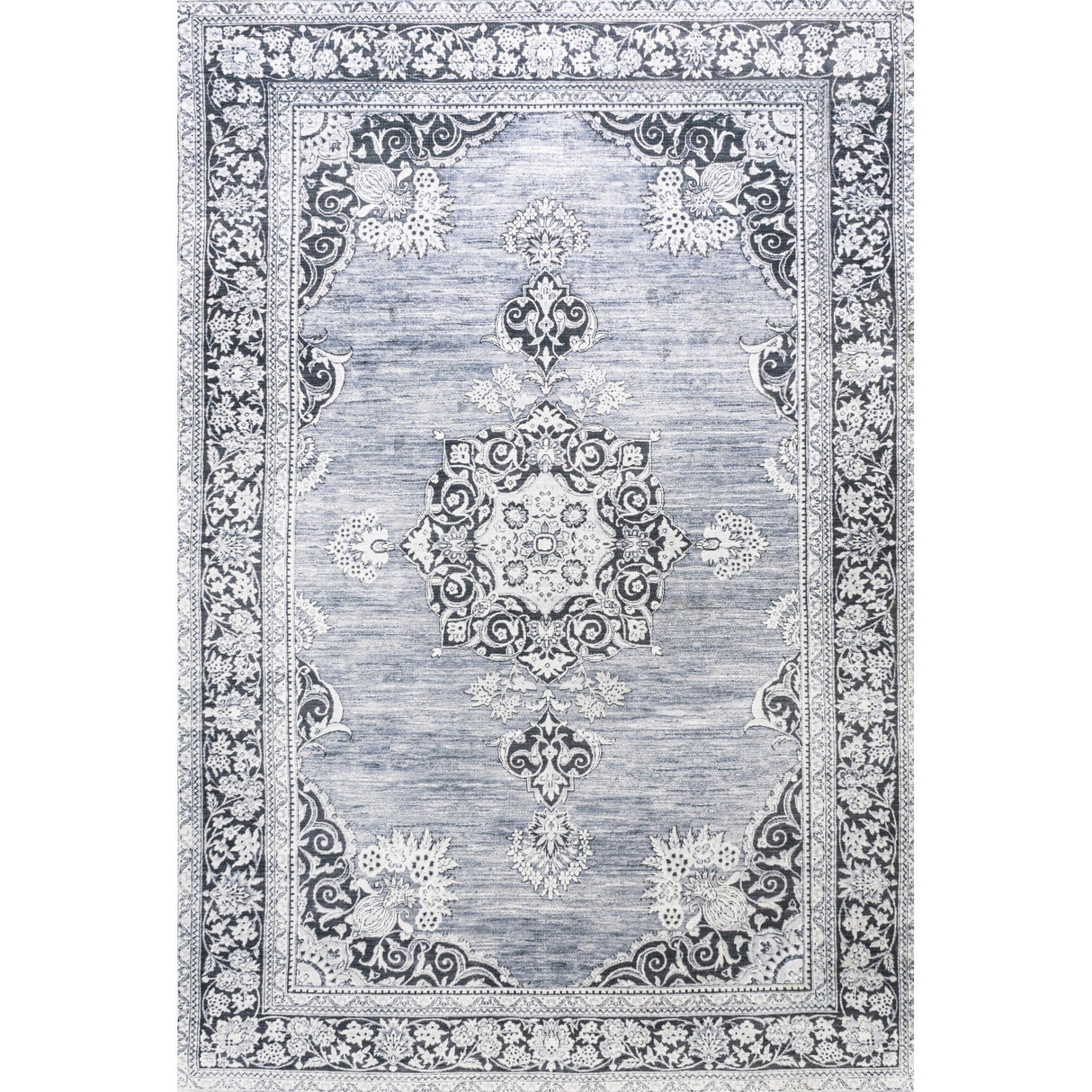 Bausch Bohemian Distressed Chenille Machine - Washable Area Rug - Tuesday Morning - Area Rugs
