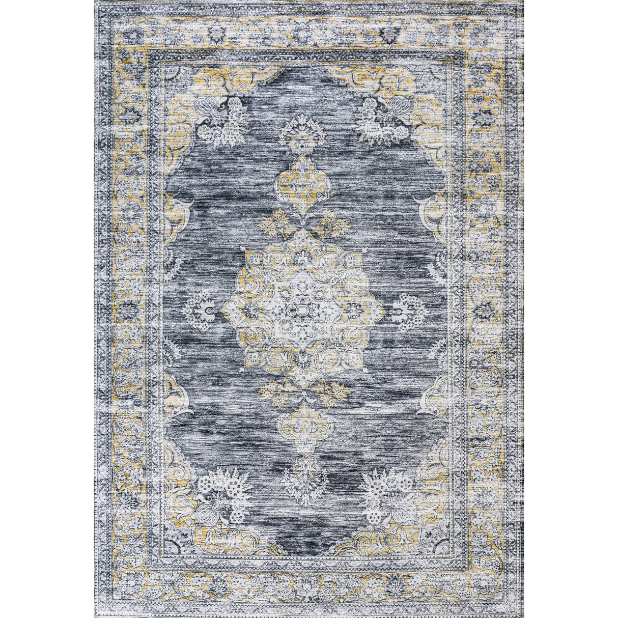 Bausch Bohemian Distressed Chenille Machine - Washable Area Rug - Tuesday Morning - Area Rugs