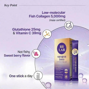 Bright & Bounce Duo: Low Molecular Collagen 5000 & Glutathione Max, 3 Boxes Each