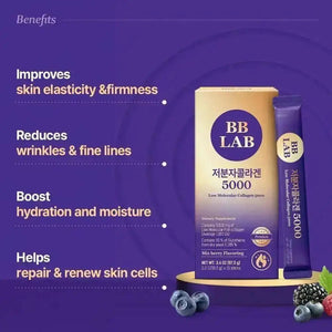 Bright & Bounce Duo: Low Molecular Collagen 5000 & Glutathione Max, 3 Boxes Each